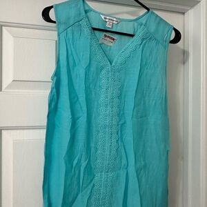 Blue Sleeveless Top